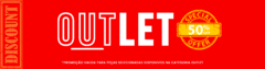 Banner da categoria Saída OUTLET