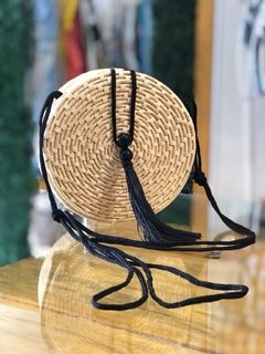Bolsa de palha redonda pequena - comprar online