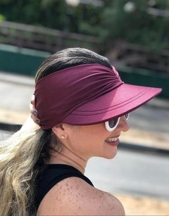 Viseira UV Vinho