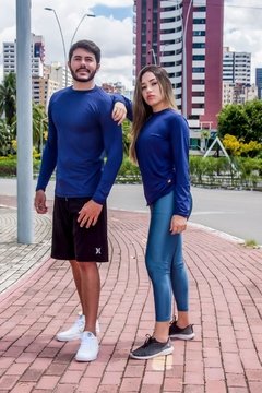 Camisa Uv Azul Marinho