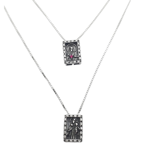 Escapulário Cravejado 70cm