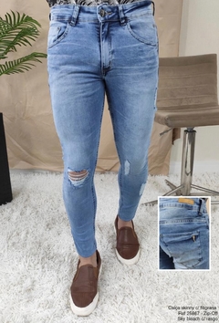CALÇA JEANS ZIP-OFF