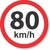Placa 80 km/h
