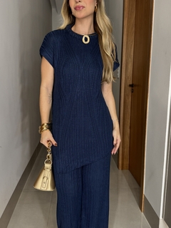 Imagem do Conjunto de Calça e Blusa Assimétrica Tricot