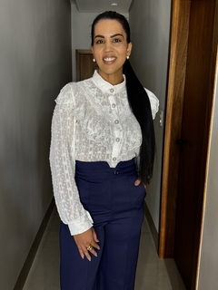 Camisa Babado com Renda