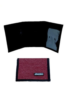 BILLETERA DE LONA BORDÓ. - comprar online