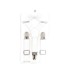 conjunto tirador + moño bebé (0 a 18 meses) blanco. - comprar online