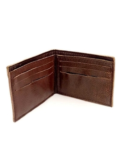 BILLETERA SIMPLE. LÍNEA CLÁSICA DE CUERO. - comprar online