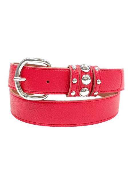 PASADOR MEDIABOLA. CUERINA PASE 30 MM.ROJO.