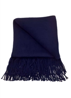 Bufanda Lisa azul marino.