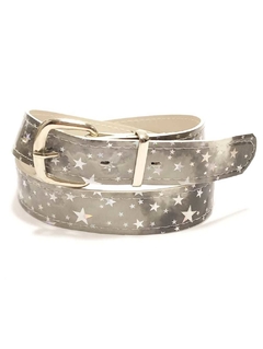 ESTRELLITAS PLATEADO . CUERINA PASE 25 MM.