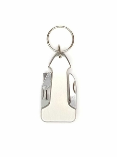 Accesorio para llavero con herramientas Plateado