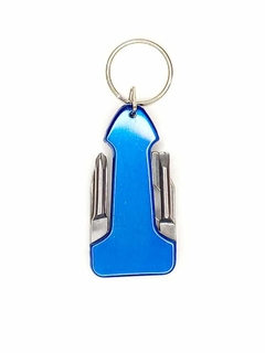 Accesorio para llavero con herramientas azul