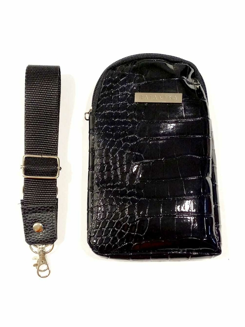 BANDOLERA PORTACELULAR CROCO CHAROL