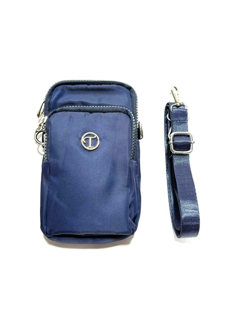 BANDOLERA PORTACELULAR AZUL. - comprar online