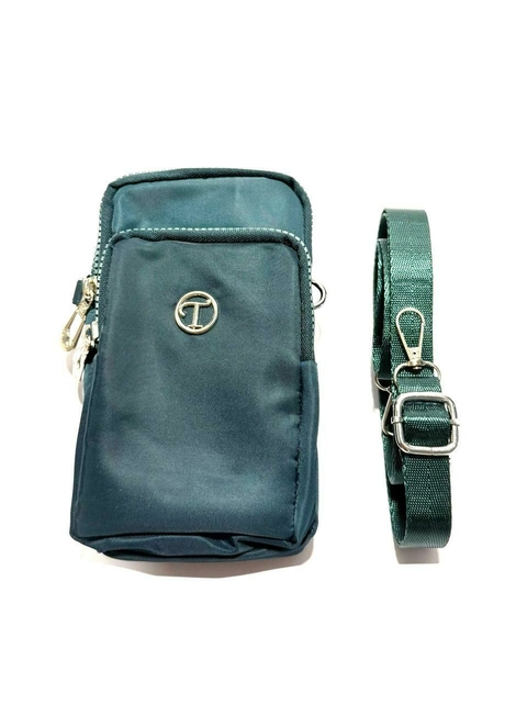 BANDOLERA PORTACELULAR VERDE. - comprar online
