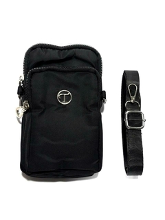 BANDOLERA PORTACELULAR NEGRO. - comprar online