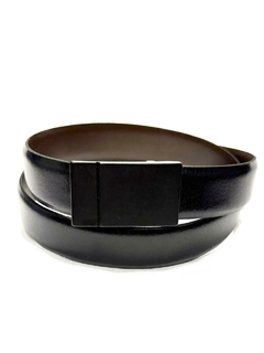 REVERSIBLE. Cuero pase 30 mm. HEBILLA NEGRA. - comprar online