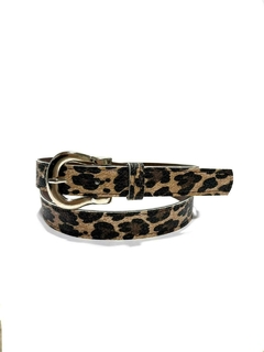 HEBILLA CLÁSICA. CUERINA PASE 25 MM. ANIMAL PRINT. talle especial