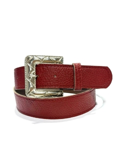 HEBILLA FRANCISCA. CUERINA PASE 40 MM. BORDO. - comprar online