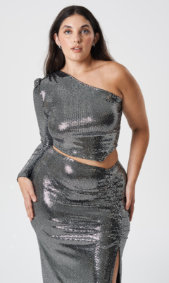 Conjunto simil lent top un homb pollera frunce CJ46LJC en internet