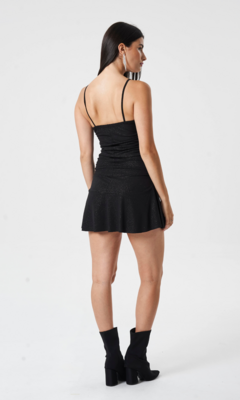 VEST METALIC CORTO FRUNCE VOL NV239 - tienda online
