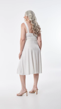 Vestido metalic brillo 1/2pierna bretel fino N1110 - GINGER AV