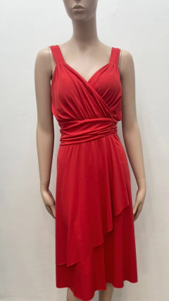 Vestido metalic brillo 1/2pierna bretel fino N1110 - tienda online