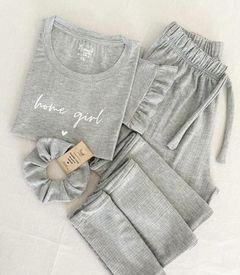 PIJAMA HOME GIRL GRIS
