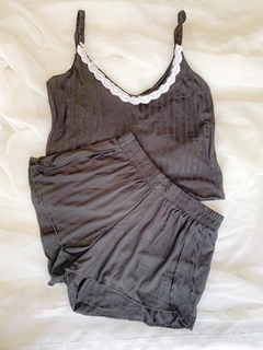 Pijama de morley negro