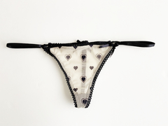 Tanga Akira Corazones Black - comprar online