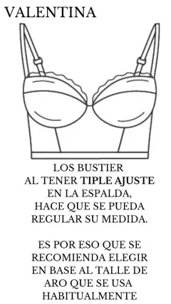 Bustier Valentina - tienda online