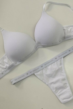 CONJUNTO MARIA PILAR ALGODON(elástico) blanco