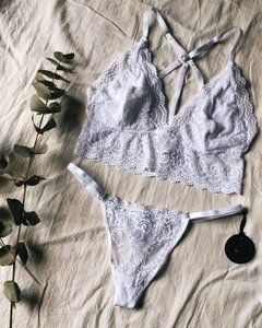 CONJUNTO MERMAID FL064 - carmina lenceria