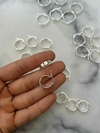 Argollas acero blanco cinta 12 mm