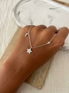 cadena plata italiana con estrella,luna y lucero - comprar online