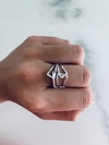Anillo de plata y cubic 1,7 cm
