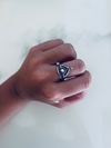 anillo plata hindu