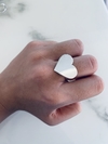 Anillo corazón de plata