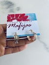 Argollas grandes laminadas en oro
