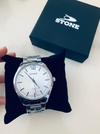 Reloj hombre stone malla metálica plateada