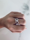 Anillo corazón doble 1,7 cm
