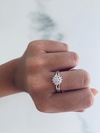 Anillo rosetón con cubic 1,8 cm - comprar online
