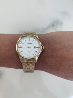 Reloj tressa merkelG dorado