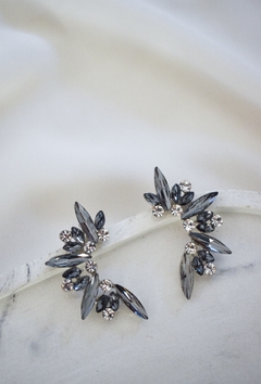 aros cristal gris irregulares