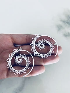 Aros espiral acero blanco