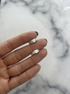 argollas plata italiana y cubic tramadas