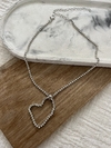Cadena corazón con strass - comprar online