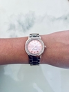 reloj knock out rose gold malla metalica