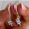 argollas acero blanco heladito pastel